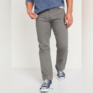 NWT Men Old Navy Straight Jeans. Gray. 38x30